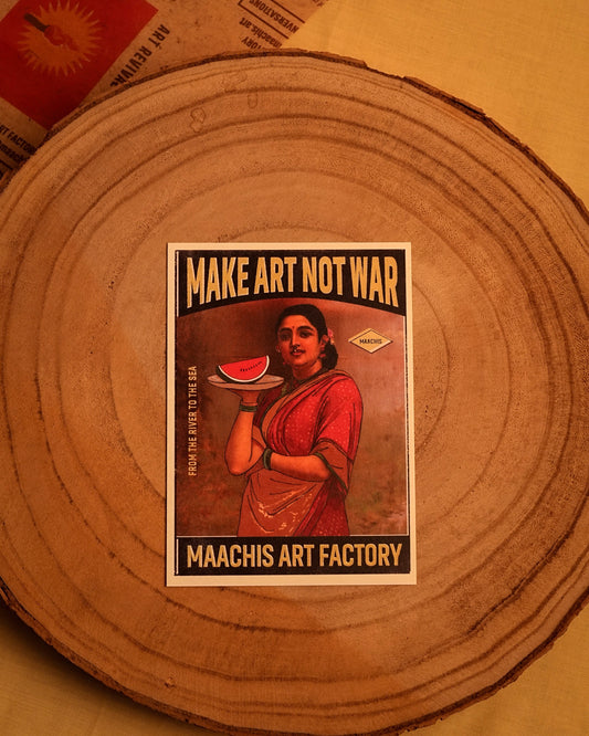Make Art Not War Postcard